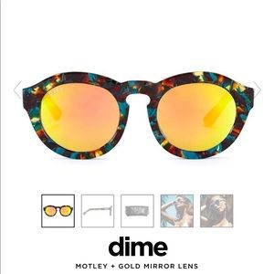 DIFF Dime - Motley + gold mirror, non polarized